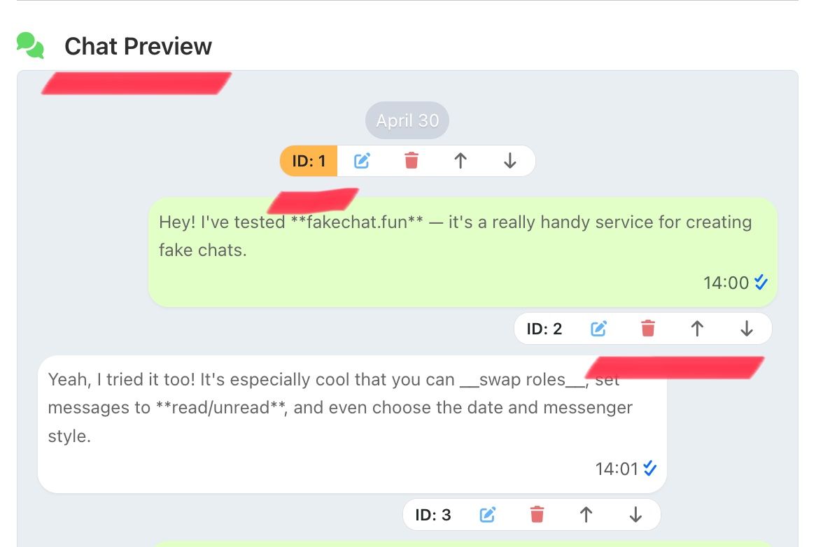 Превью чата