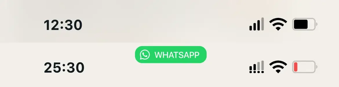 настройка системного статус бара iOS